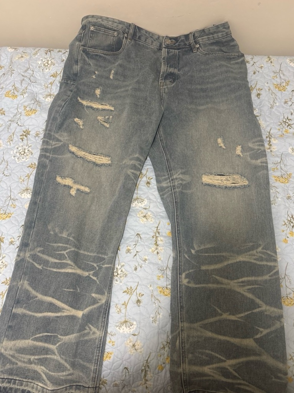 Purple jeans